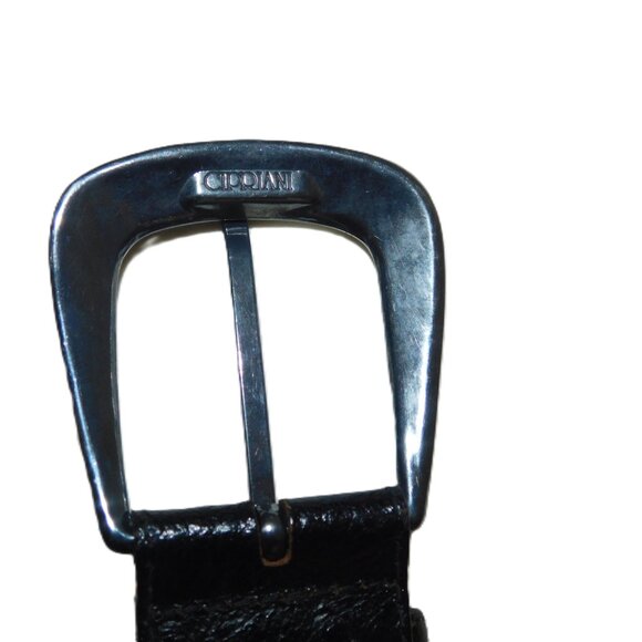 Saks Fifth Avenue Ostrich Grain Leather Belt